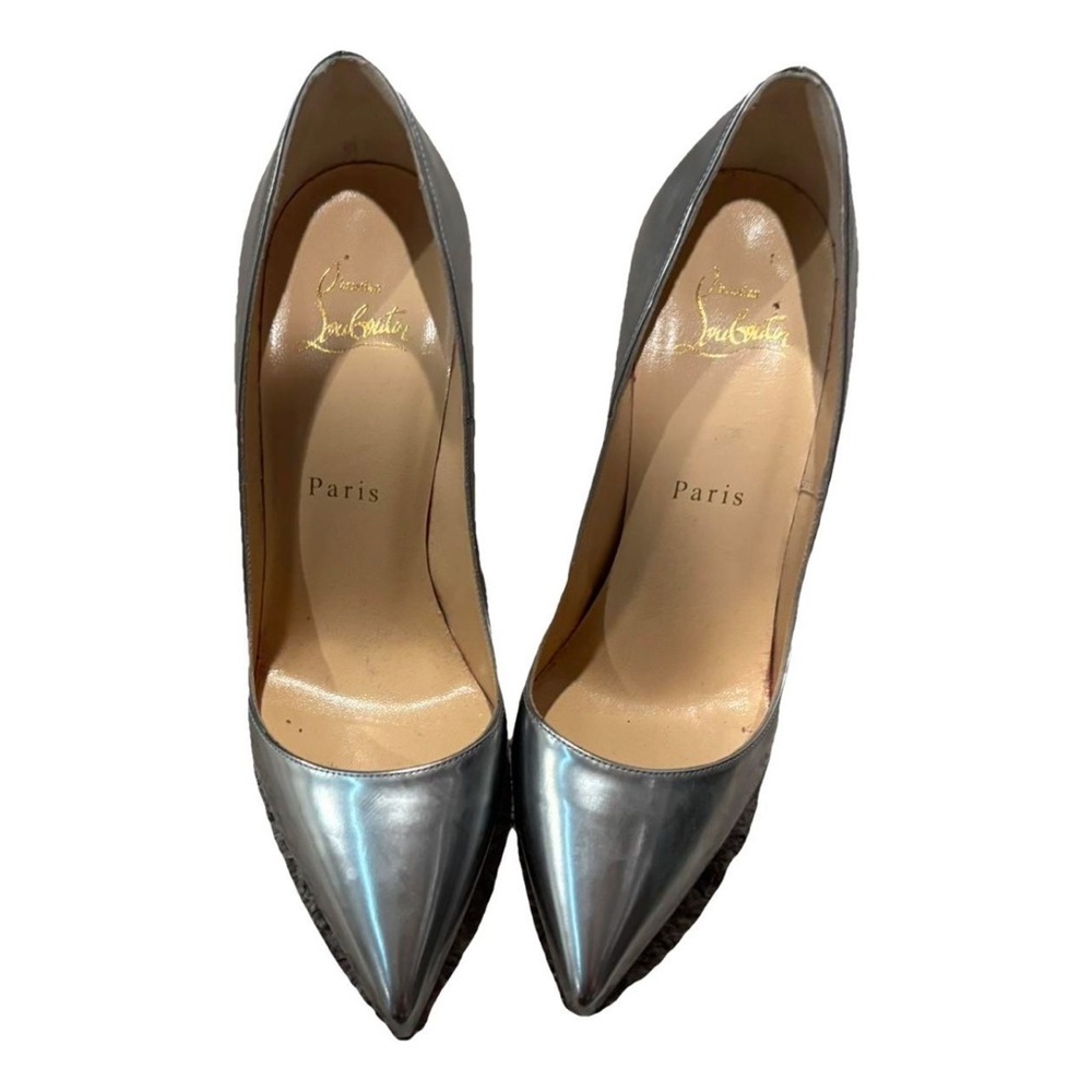 Christian Louboutin Silver Stiletto Heels